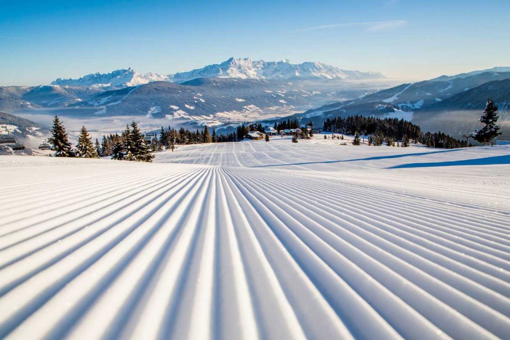 blaue Pisten im Salzburgerland